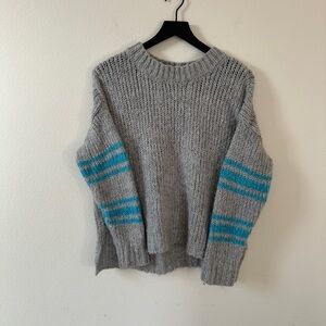 Aerie Sweater Womens Extra Small Soft Gray Fuzzy Cozy Tunic Oversized Soft Core